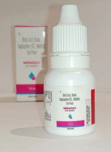 Boric Acid Borax Naphazoline Hcl Menthol Eye Drop 10ml Oscar