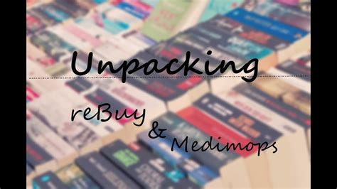 Unpacking Bestellung Bei Rebuy Medimops Youtube