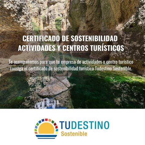 Certificación De Sostenibilidad De Actividades Y Centros Turísticos