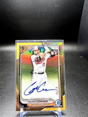 Bowman Chrome Rookie Autographs Gold Refractor Cra Cc Colton