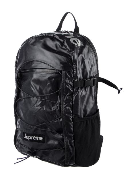 Supreme Cordura Fabric Backpack - Black Backpacks, Bags - WSPME56945 | The RealReal