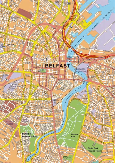 Large Belfast Maps For Free Download And Print High Resolution And