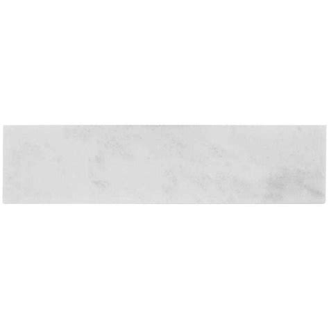 Ivy Hill Tile Brushed White Carrara 2 In X 8 In Marble Floor And Wall Subway Tile Hardwares