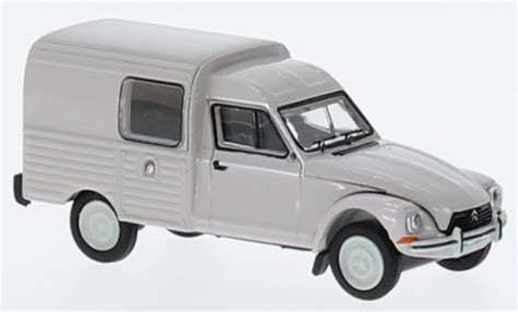 Miniature Citroen Acadiane 1 87 Brekina Gris 1976 Voiture Miniature