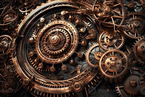 Abstract Mechanical Background Steampunk Fractal 23380652 Stock Photo