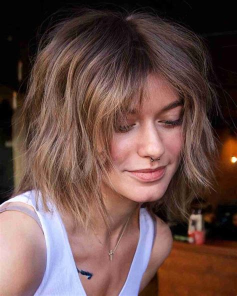 20 Ways To Wear A Shaggy Bob With Curtain Bangs