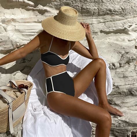 Bikini De Realce Para Mujer Traje De Ba O Sexy Conjunto De Bikini De Cintura Alta