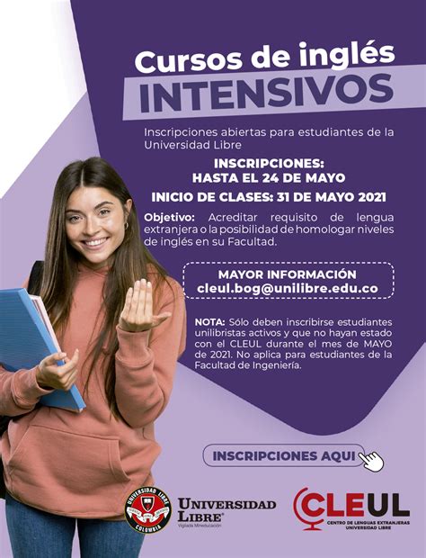 Inscripciones Para Los Cursos De Inglés Intensivos