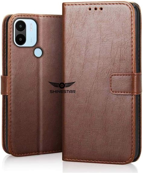 SHINESTAR Poco C51 Flip Back Cover PU Leather Flip Cover Wallet Case