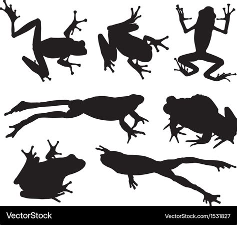 Frog Silhouette Vector Free