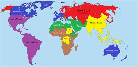 World Map Of 2030 Year by KarevaUSSR on DeviantArt