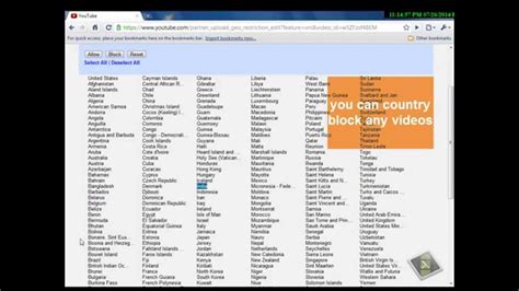 How To Block Your Youtube Videos From Some Specific Country Youtube