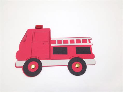 Fire truck vehicle craft kit for kids birthday party favor