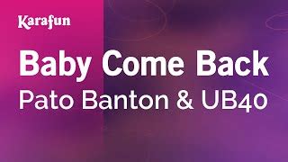 Baby Come Back - Pato Banton & UB40 | Karaoke Version | KaraFun Chords ...