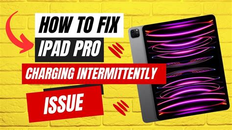 How To Fix Ipad Pro Charging Intermittently Issue Youtube