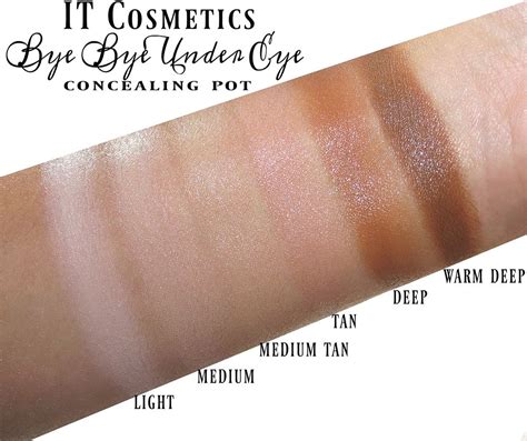 It Cosmetics Bye Bye Under Eye Concealing Pot Swatches Review