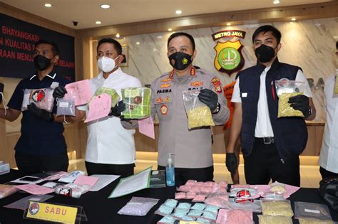 The West Jakarta Metro Police Thwarted Two Drug Smuggling Within A Day