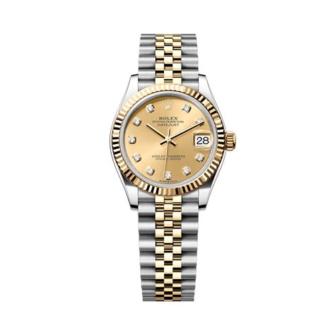 Rolex Datejust 31 278273G Champagne Diamonds Jubilee Steel YG voilà id