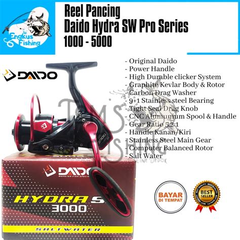 Jual Reel Pancing Daido Hydra Sw Pro Series Bearing