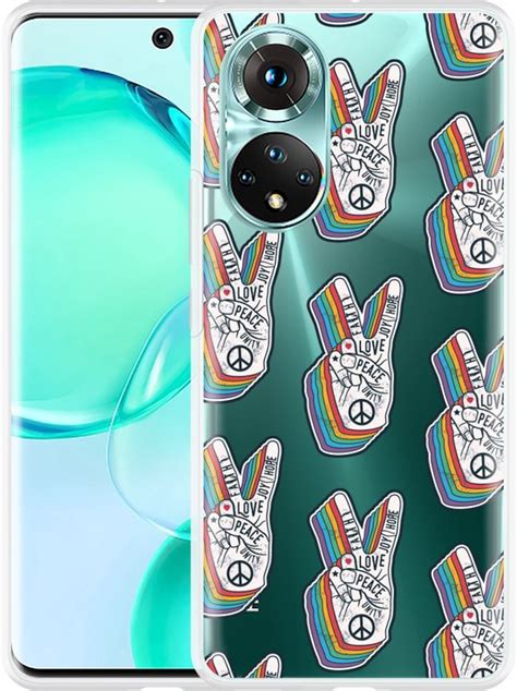 Honor 50 Hoesje Love Peace Designed By Cazy Bol