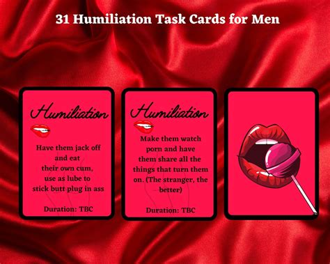 The Submissive Male Humiliation Sex Bundle Includes Femdom Cards Humiliation Tasks Small Penis