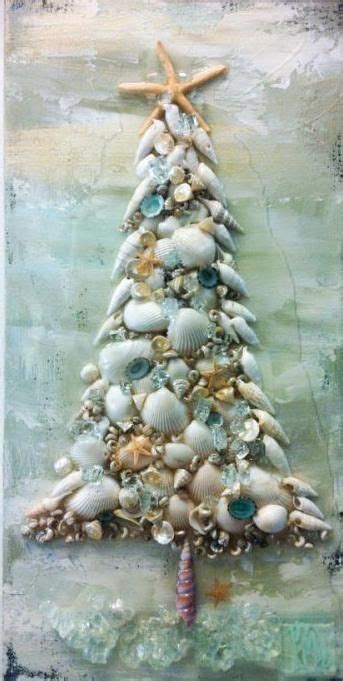 Coastal Seashell Christmas Tree Coastal Christmas Decor Shell Crafts