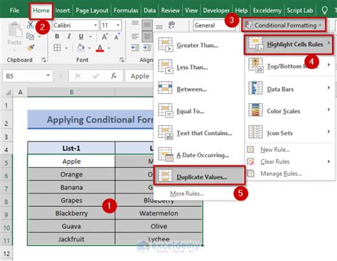 How To Compare Two Columns For Finding Differences In Excel