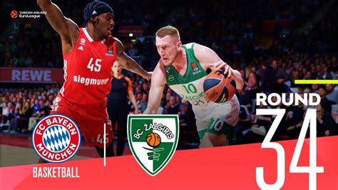 Zalgiris Gets The Last Playoffs Spot Round 34 Highlights Turkish