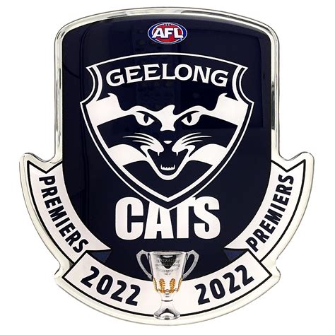 Official Geelong Cats 2022 Premiership Car Decal Fan Emblems