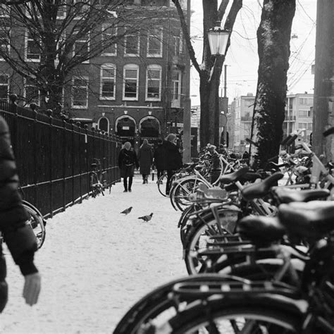 Foto En Escala De Grises De Personas Que Montan Bicicletas En La