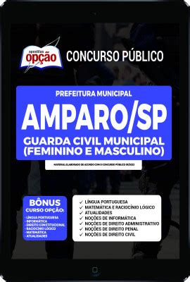 Apostila Prefeitura De Amparo PDF Guarda Civil Municipal 2022