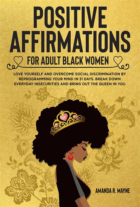 Positive Affirmations For Adult Black Women Love Yourself And Overcome