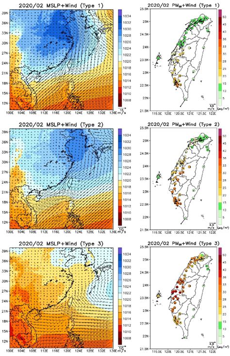 Left Panel Composite Plot Of Mslp Hpa Shaded Colors And Surface