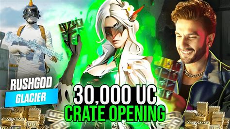 30 000 UC CRATE OPENING MAXING OUT M4 GLACIER RANVEER SINGH CRATE