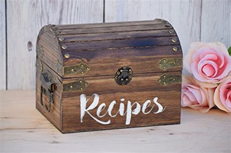 Personalized Recipe Card Box - Personalized Gift - Rustic Home Decor - Recipe Holder - Recipe ...