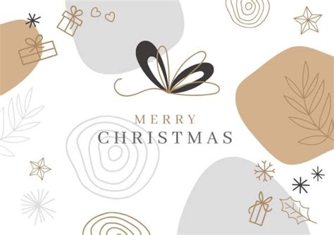 Free Christmas Elegant Card template