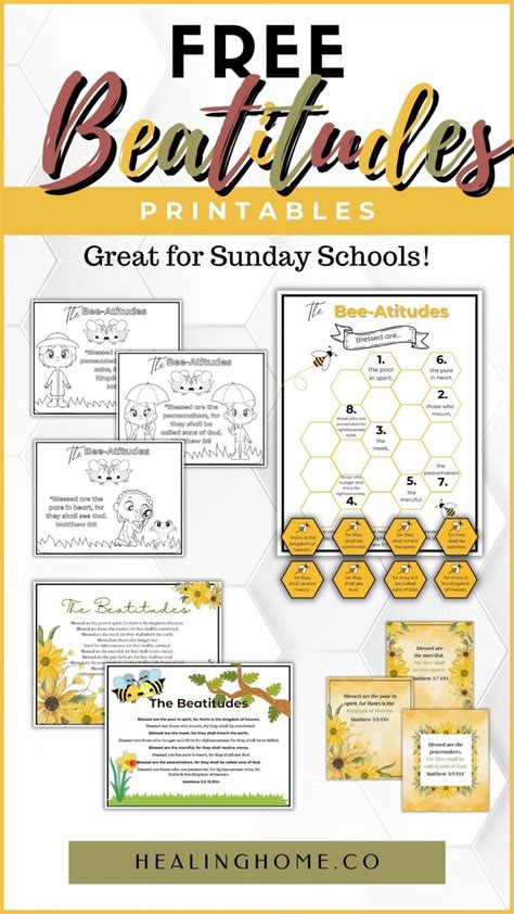 Free Beatitudes Printables | Healing Home