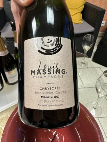 Louis Massing Chrysop E Blanc De Blancs Extra Brut Champagne Grand Cru