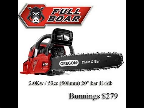 Full Boar Chainsaw Cc Mm Bar Youtube