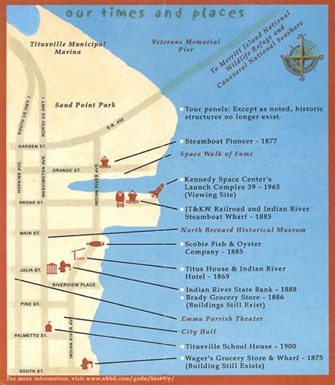 Titusville Floridas Historic Walking Tour Map