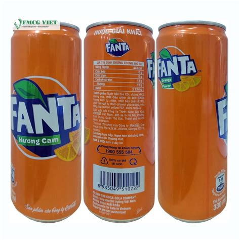 Fanta Orange Soft Drink Can 320ml X24 Wholesale Exporter Fmcg Viet