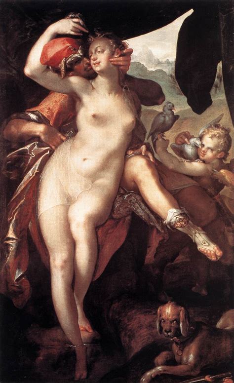 Venus And Adonis By SPRANGER Bartholomaeus