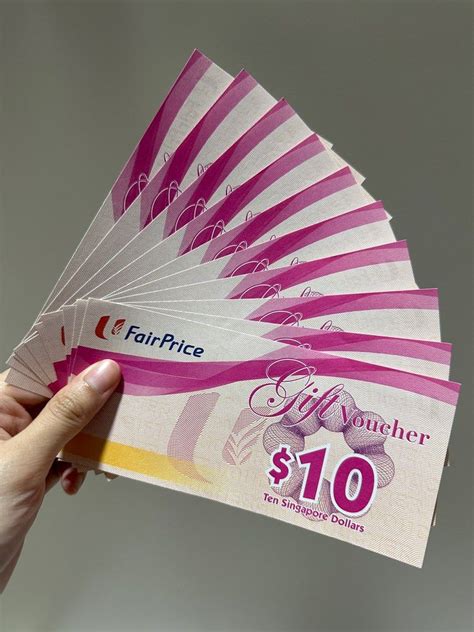 100 NTUC FairPrice Voucher Tickets Vouchers Vouchers On Carousell