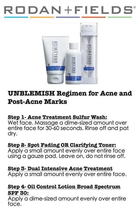 Skincare Rodan And Fields Regimen Rodan And Fields Unblemish