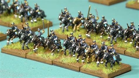 On Campaign First Brigade Of 10mm Union Cavalry Painted