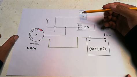 Diagrama Del Tac Metro Moto Medidor De Rpm Indicador De