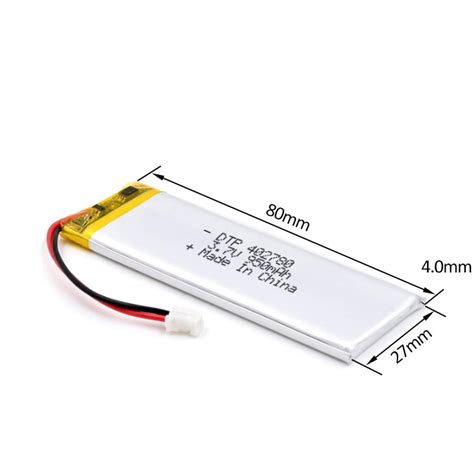 Custom Battery V Mah Lithium Ionen Polymer Batteries Dtp