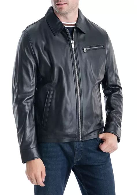 Michael Kors Mens New Leather Hipster Jacket Belk