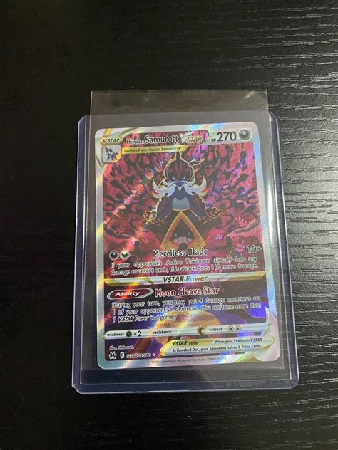 Hisuian Samurott VStar AA Pokemon Crown Zenith CZ TCG Card Hobbies