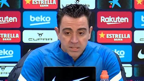 Sigue En Directo La Rueda De Prensa De Xavi Previa Al Alav S Bar A